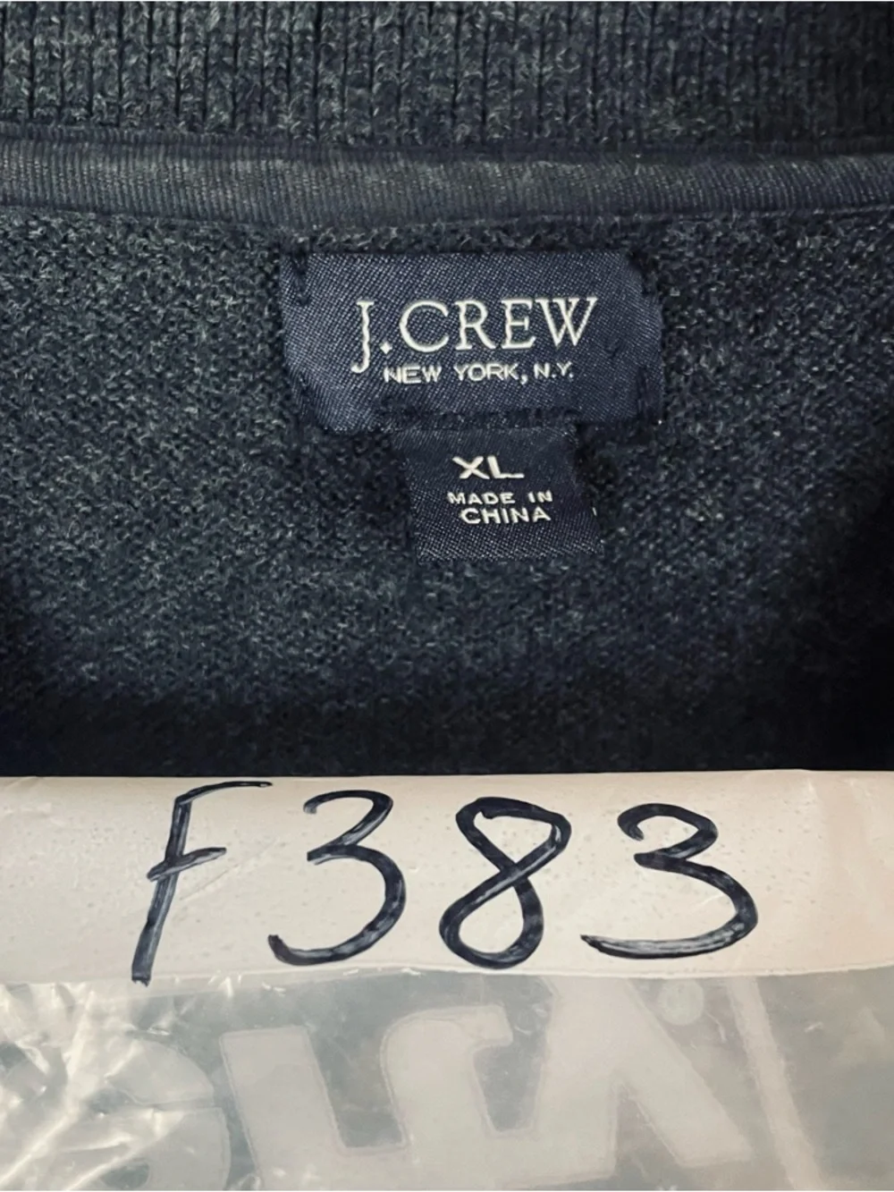 J CREW Sweater Mens XL Gray Cotton Cashmere Shawl Collar Grandpa Prep F383